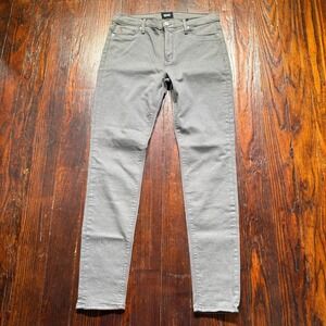 Hudson Jeans Womens 30 Gray Nico Super Skinny Mid Rise MADE IN USA